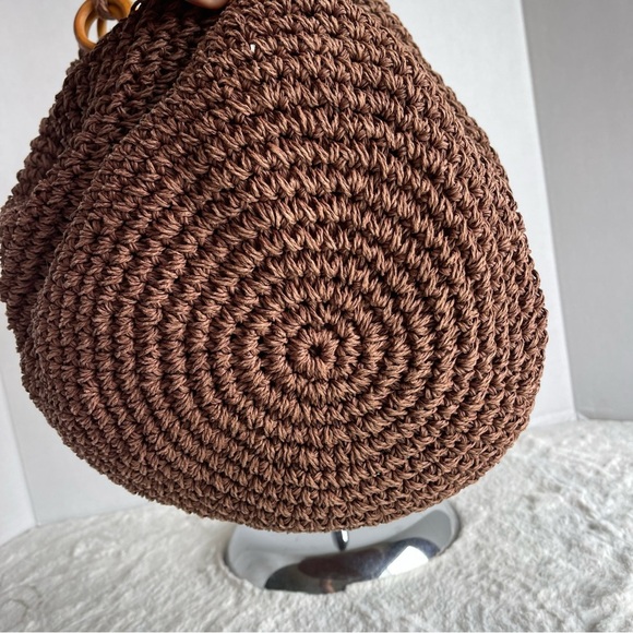 Brown Woven Shoulder Bag New - Picture 13 of 13